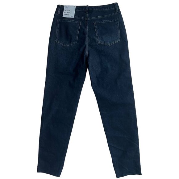 NWT And Now This The Slim Jean High Rise Long line Leg Dark Rinse Jeans sz 32 - Picture 1 of 13